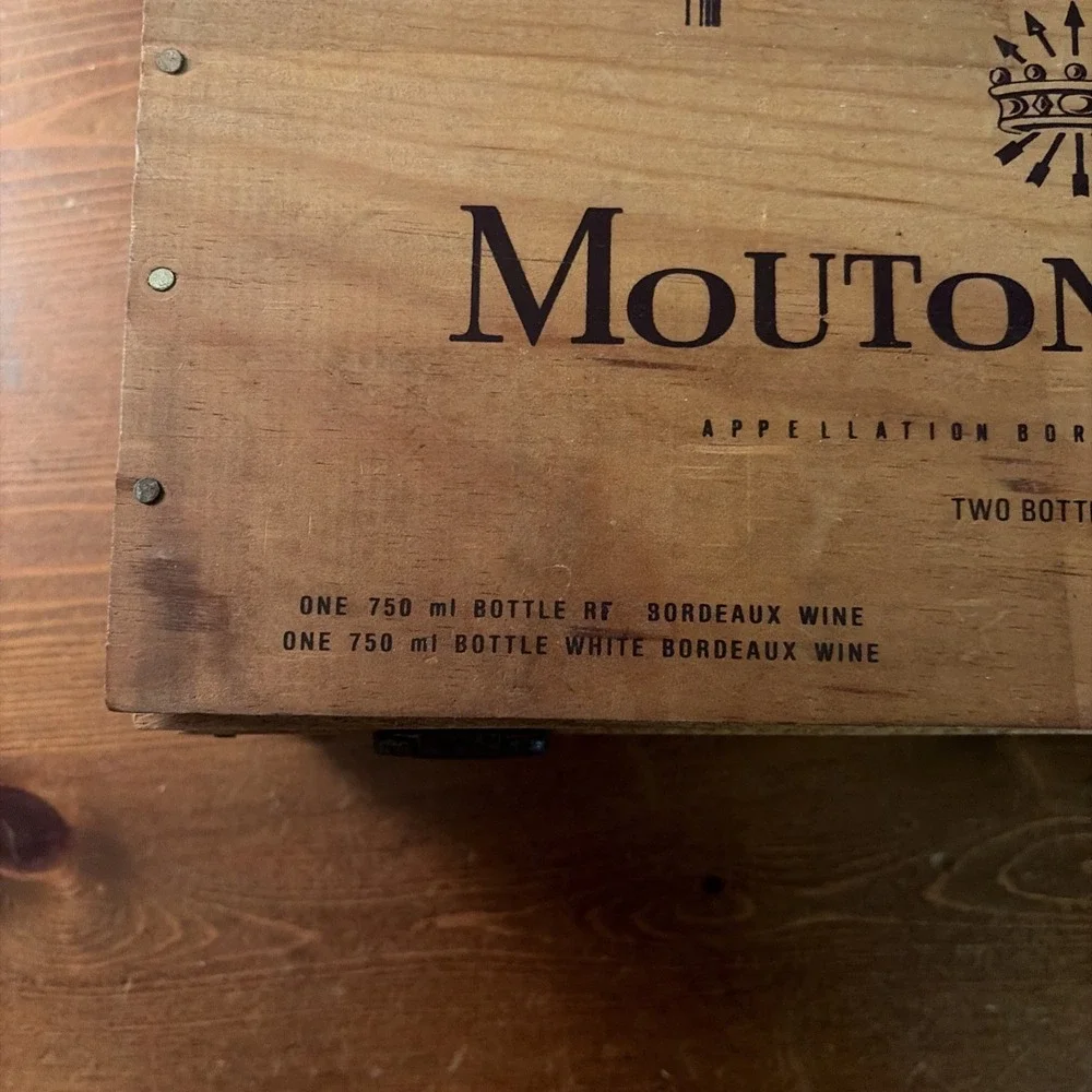 Vintage Baron‎ Philippe De Rothschild Mouton-Cadet Wooden Wine Box
